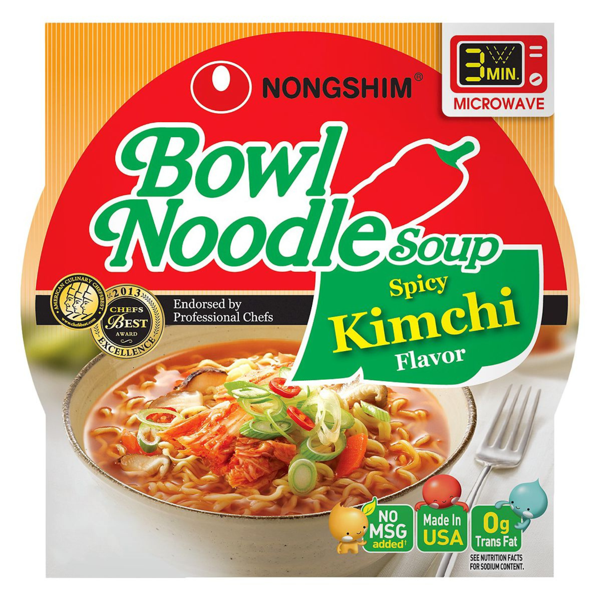 Nongshim Spicy Kimchi Bowl Noodles