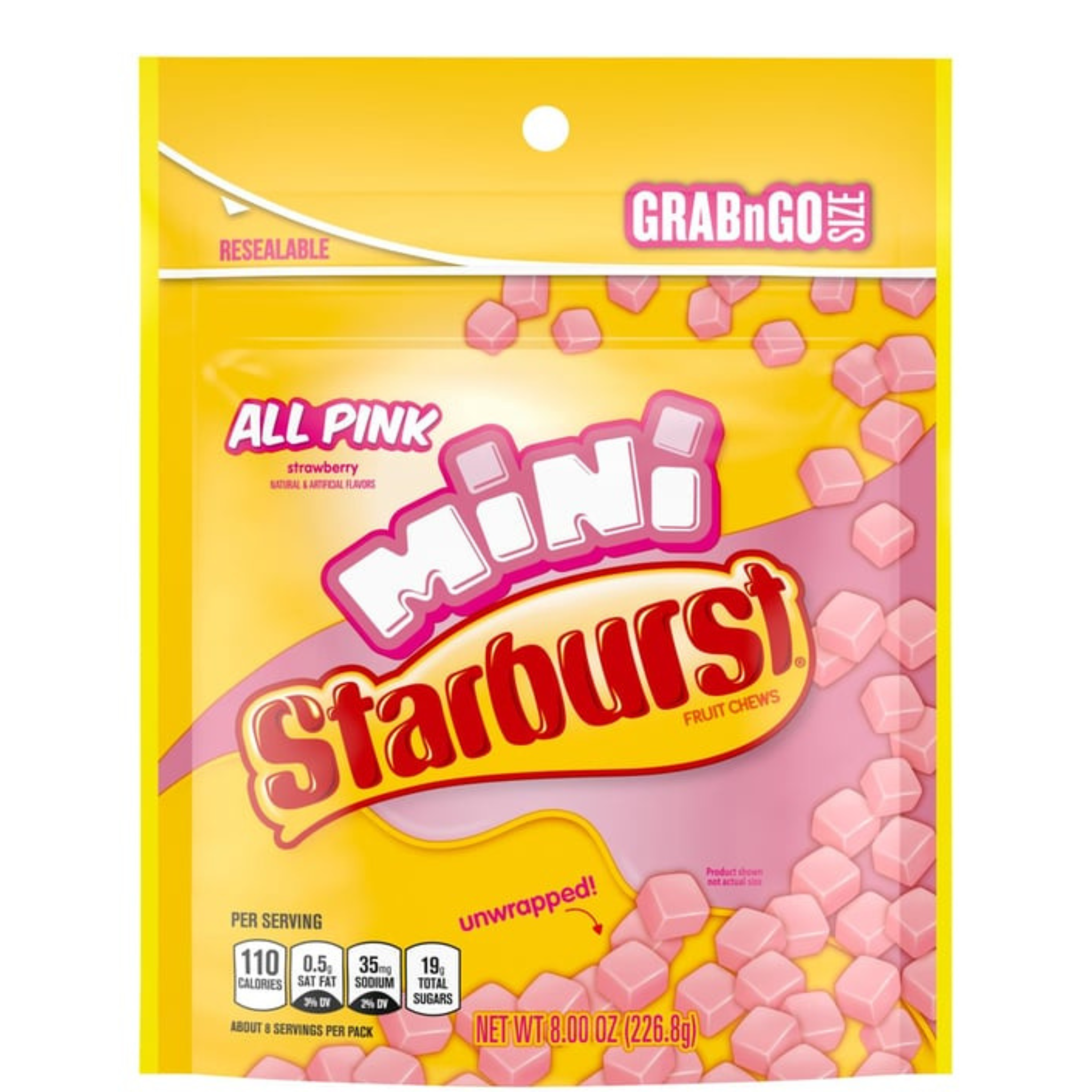 Pink Mini Starburst 8oz
