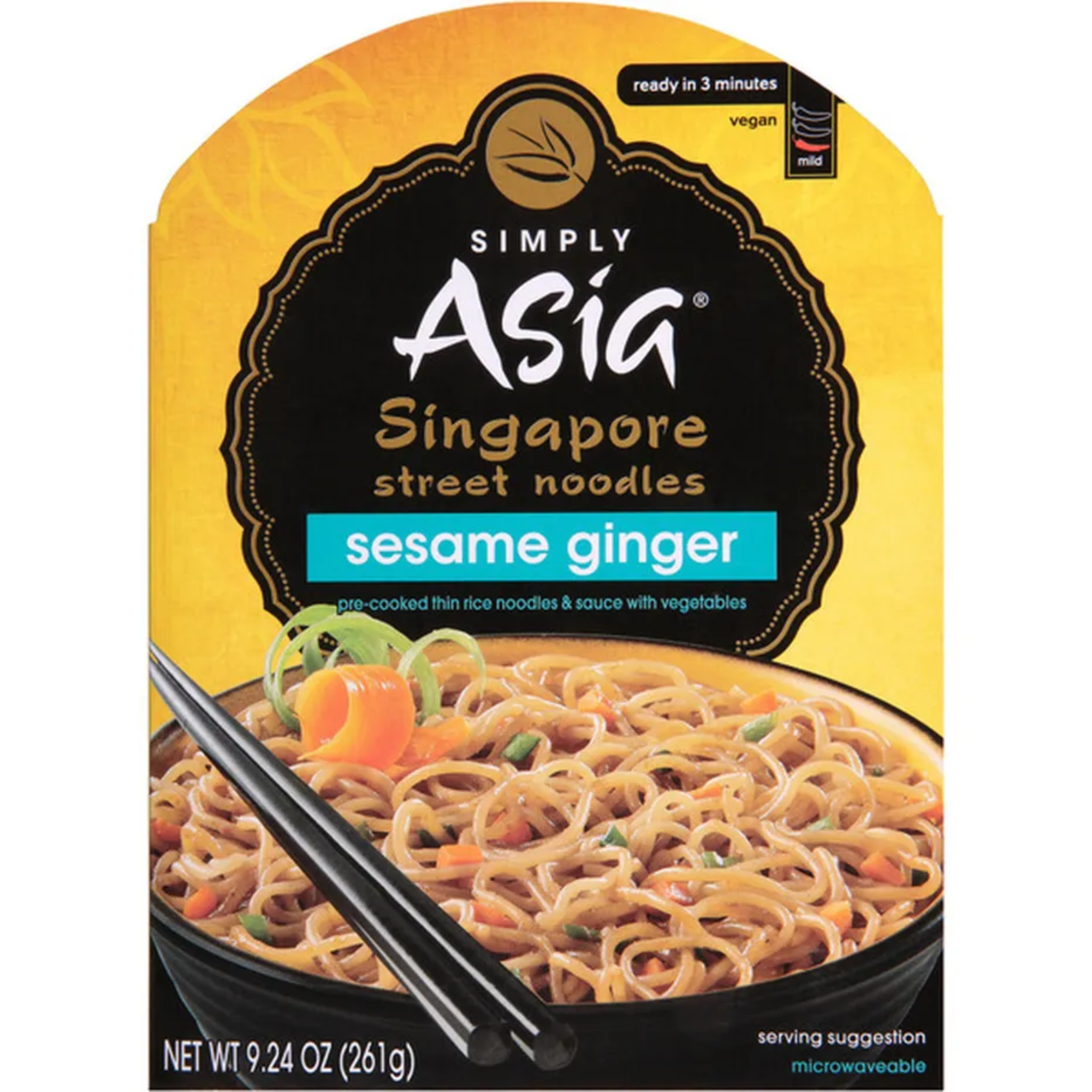 Singapore Street Noodles Sesame Ginger