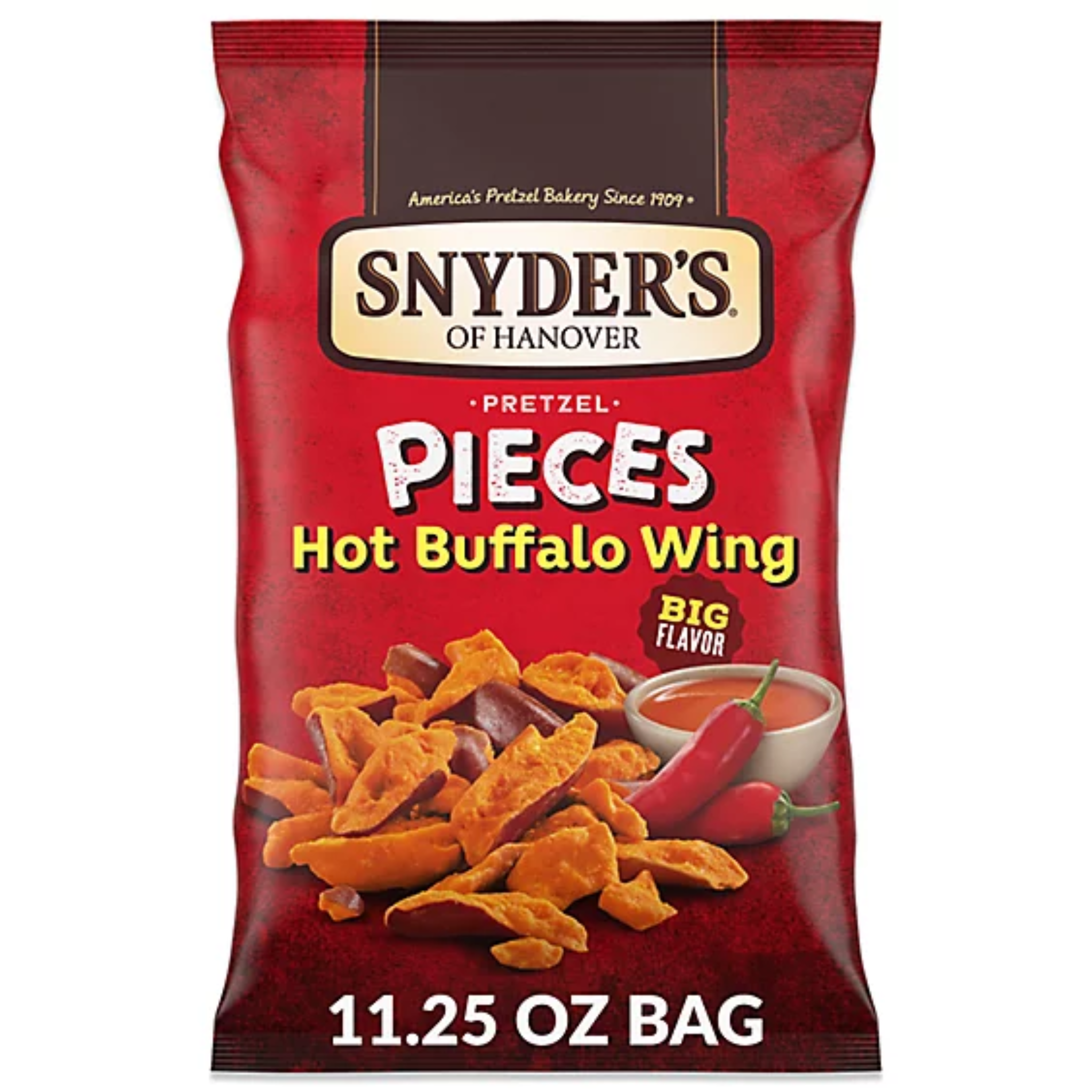 Snyders Pretzel Pieces Hot Buffalo Wing 11.25oz