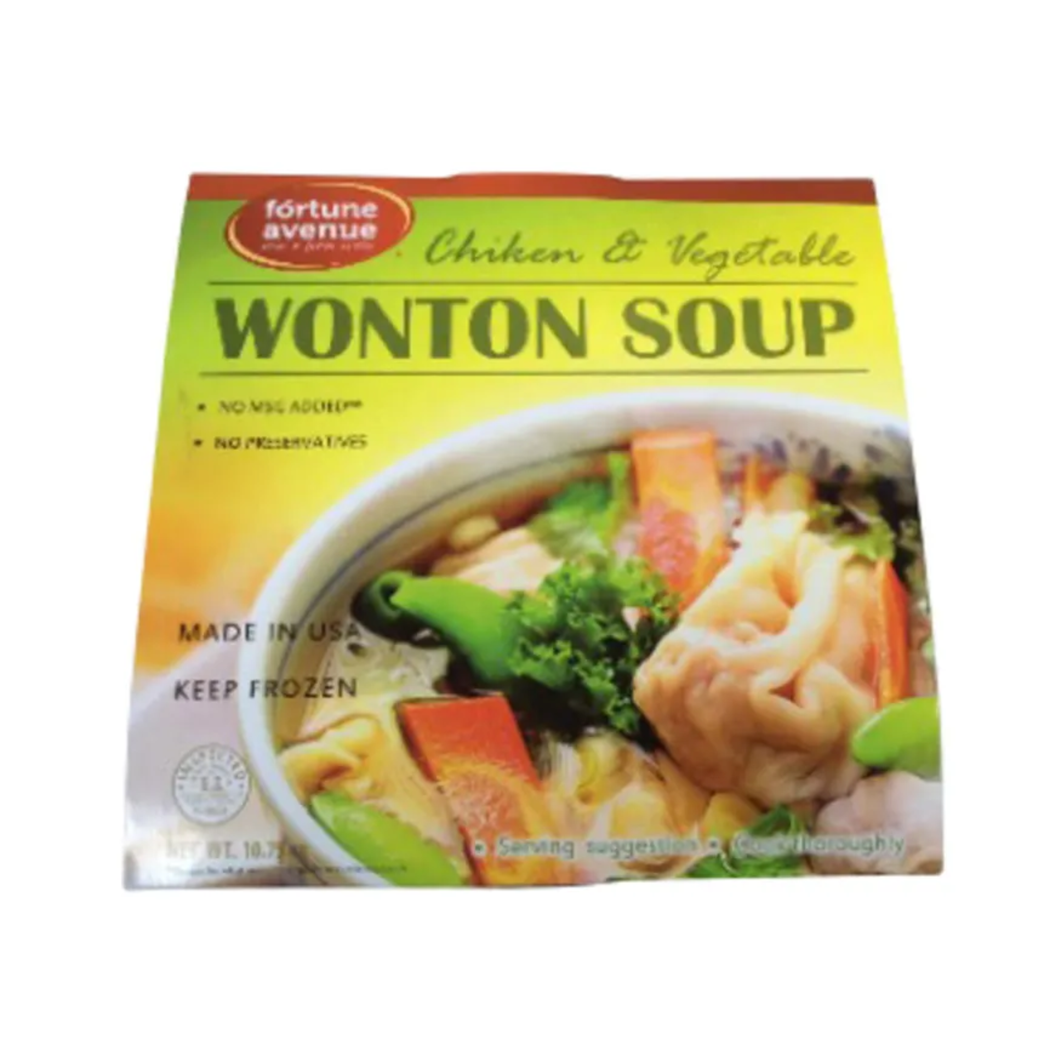 Fortune Ave Chicken & Vegetable Wonton Soup