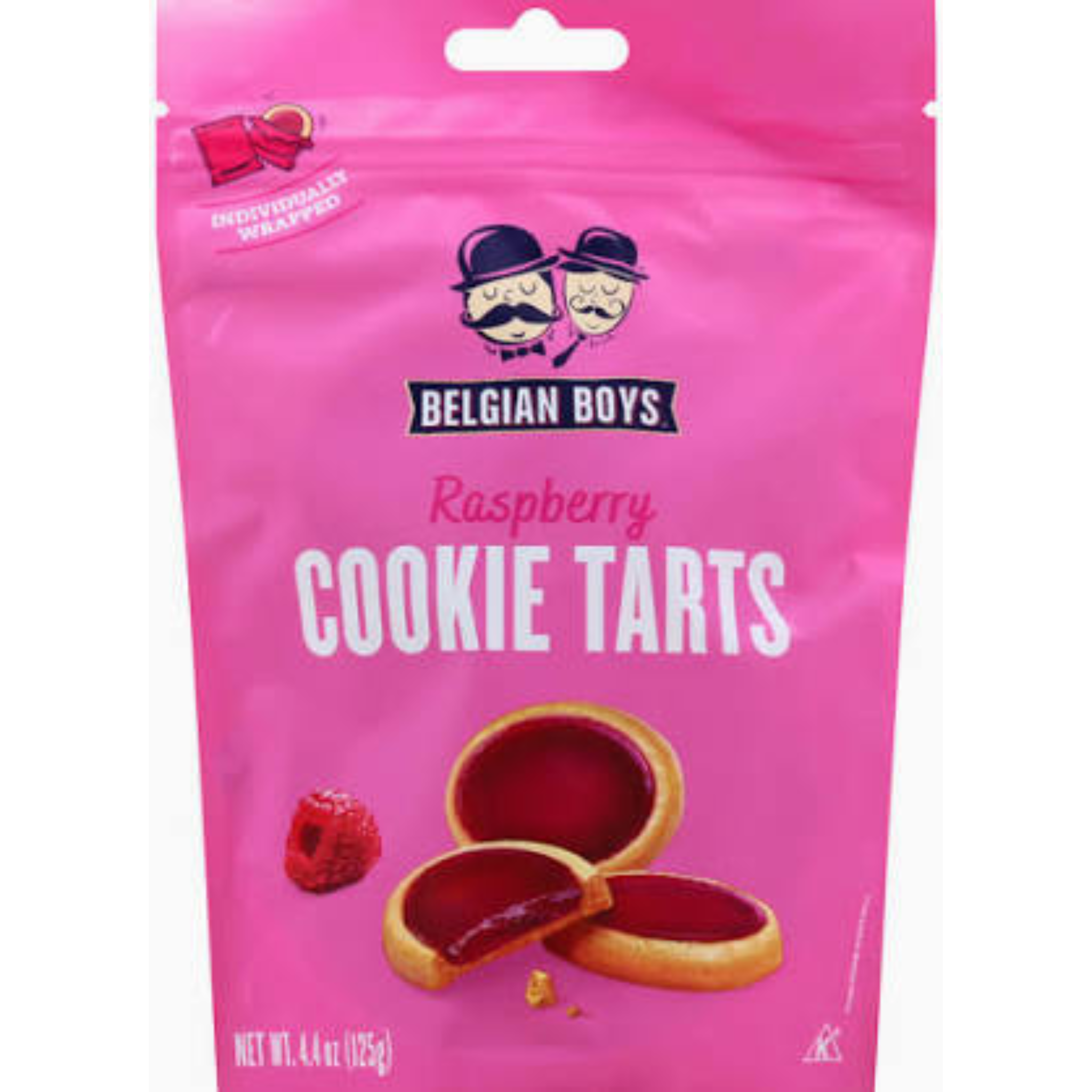 Belgian Boys Raspberry Cookie Tarts 4.4oz