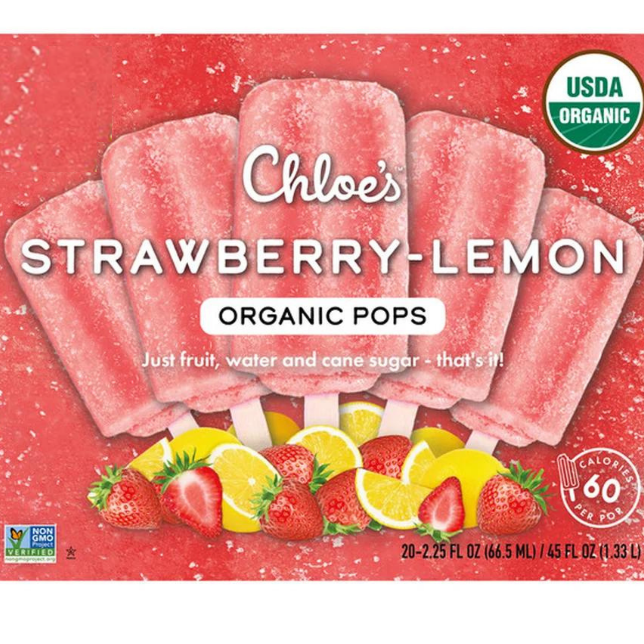 Chloes Strawberry Lemon Pops